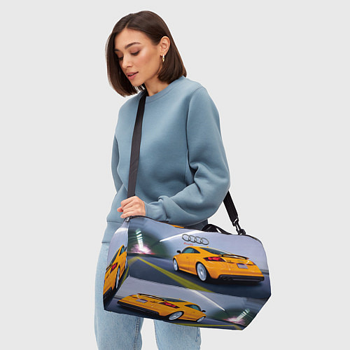 Спортивная сумка Audi TT мчится в тоннеле / 3D-принт – фото 4