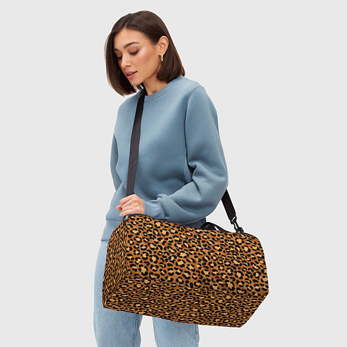 Спортивная сумка Леопардовый цвет / 3D-принт – фото 4