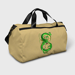 Спортивная сумка Зелёный дракон в форме цифры 8