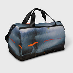 Спортивная сумка Абстрактный синий туман и мазки красок