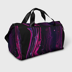Спортивная сумка Фиолетовые линии песка во тьме