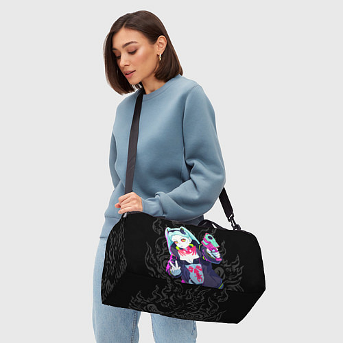 Спортивная сумка Ребекка: Cyberpunk / 3D-принт – фото 4