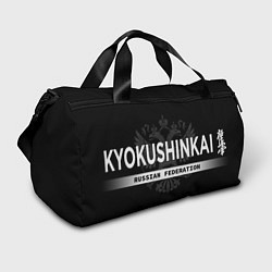 Сумки спортивные Киокушинкай карате - на черном фоне, цвет: 3D-принт