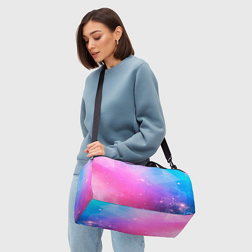 Спортивная сумка Звёздное геометрическое небо / 3D-принт – фото 4