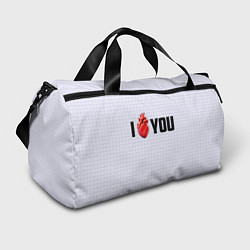 Спортивная сумка I love you - сердце