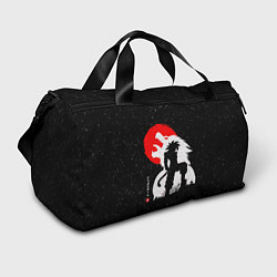 Спортивная сумка Dragon Ball красная луна и Гоку