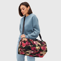 Сумки спортивные Нежные кустовые розы, цвет: 3D-принт — фото 2