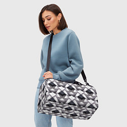 Сумки спортивные Абстрактный геометрический узор с элементами фэнте, цвет: 3D-принт — фото 2