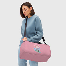 Сумки спортивные Женская рука с абстрактными цветами, цвет: 3D-принт — фото 2