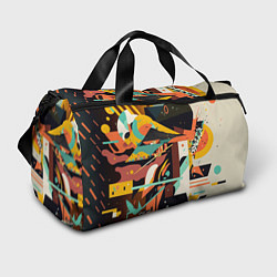 Спортивная сумка Авангардная геометрическая композиция