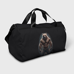 Спортивная сумка Сильный медведь спортсмен