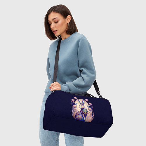 Спортивная сумка Мистический заяц / 3D-принт – фото 4