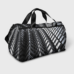 Сумки спортивные Карбоновая абстракция грани, цвет: 3D-принт