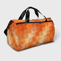 Спортивная сумка Золотисто-оранжевый туманный паттерн