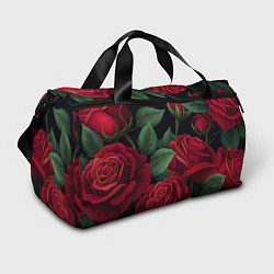 Спортивная сумка Много красных роз