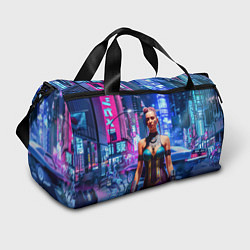 Спортивная сумка Cyberpunk 2077 - neural network