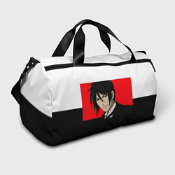 Спортивная сумка Себастьян на красном фоне