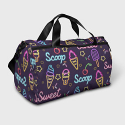 Спортивная сумка Неоновые надписи sweet scoop