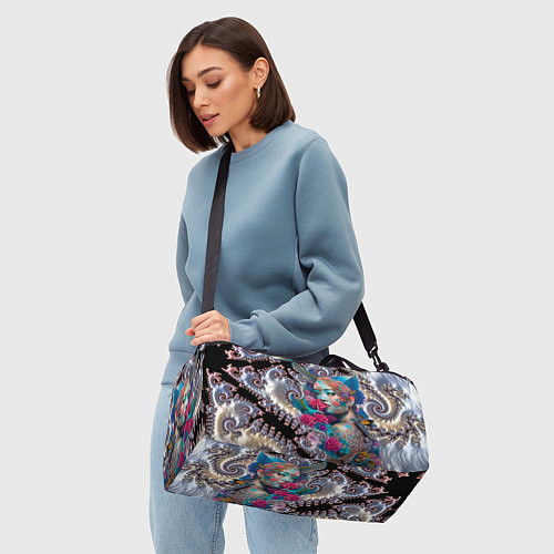 Спортивная сумка Japanese beauty - irezumi / 3D-принт – фото 4