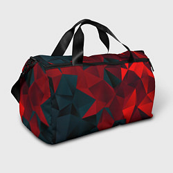 Спортивная сумка Битва кубов красный и черный