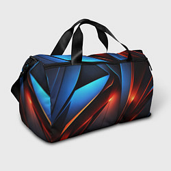 Сумки спортивные Красно-синие элементы, цвет: 3D-принт