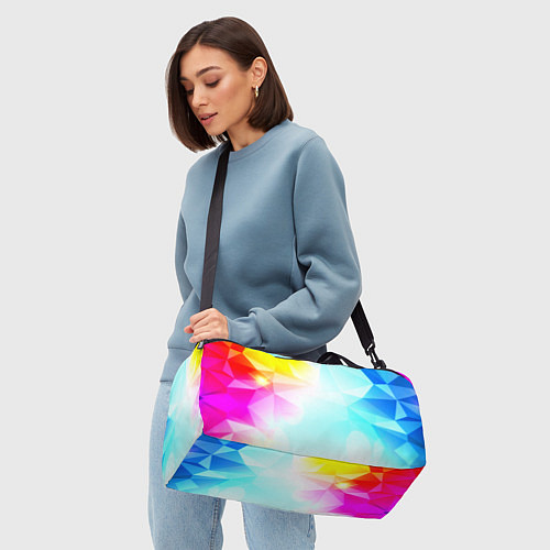 Спортивная сумка Gradient colors geometry / 3D-принт – фото 4