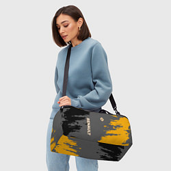 Сумки спортивные Renault черно-желтые брызги, цвет: 3D-принт — фото 2