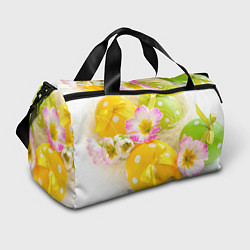 Спортивная сумка Пасхальные яйца и цветы