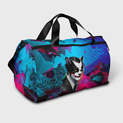 Спортивная сумка Dude-cat - neural network - pop art