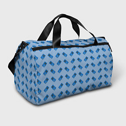 Спортивная сумка Синяя консоль тетрис