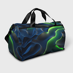 Сумки спортивные Плиты и неоновое свечение, цвет: 3D-принт