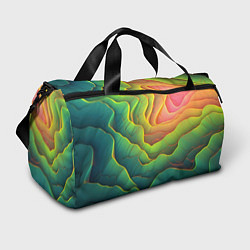 Сумки спортивные Даружный градиент плит, цвет: 3D-принт