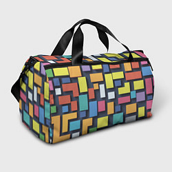 Сумки спортивные Тетрис цветные кубики, цвет: 3D-принт