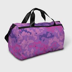 Сумки спортивные Фиолетовый камуфляж, цвет: 3D-принт