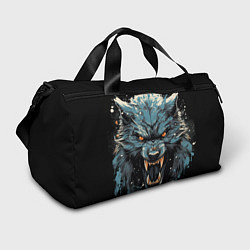Спортивная сумка Fantasy blue wolf