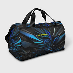 Спортивная сумка Cyberpunk 2077 phantom liberty blue logo