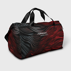 Спортивная сумка Cyberpunk 2077 phantom liberty black red