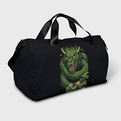Спортивная сумка Злой китайский дракон: арт нейросети