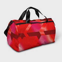 Спортивная сумка Красная геометрия