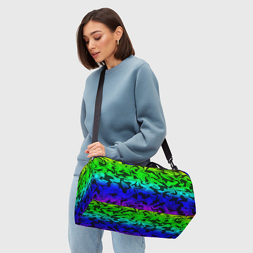 Спортивная сумка Камуфляж спектр / 3D-принт – фото 4