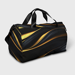 Спортивная сумка Black gold texture