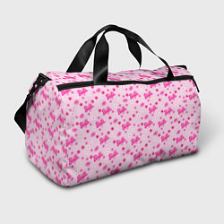 Спортивная сумка Барби, сердечки и цветочки