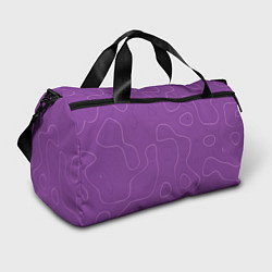 Спортивная сумка Объемные разводы - яркий фиолетовый - узор Хуф и С