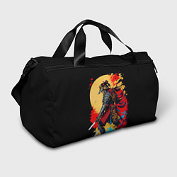 Спортивная сумка Японский самурай - закат