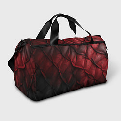 Спортивная сумка Black red texture