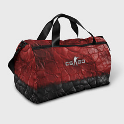 Спортивная сумка CS GO red black texture