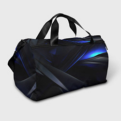 Спортивная сумка Black blue background