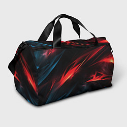 Спортивная сумка Red black abstract