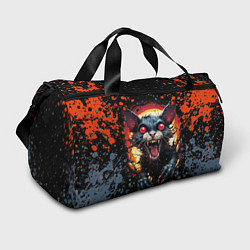 Спортивная сумка Кот зомби - comics art style