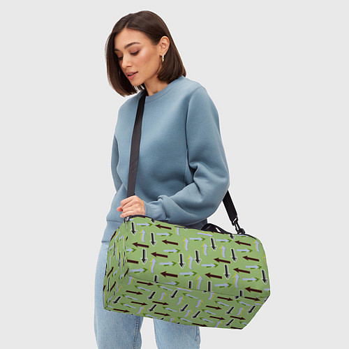 Спортивная сумка Стрелочки вверх и вниз / 3D-принт – фото 4